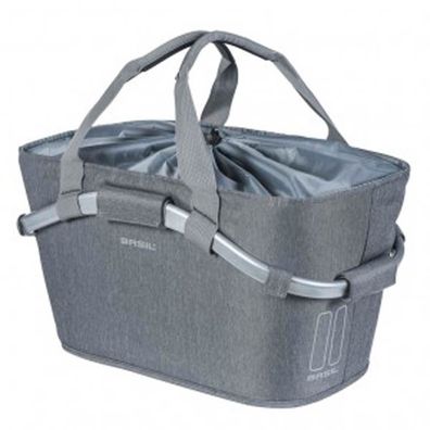 BASIL H.R.-Korb "2Day Carry All Rear Basket" Volum grey melee