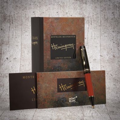 Montblanc Writers Edition von 1992 Ernest Hemingway Kugelschreiber ID 28603 OVP