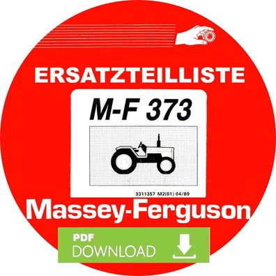 Ersatzteilliste Massey Ferguson MF 373