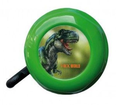 BIKE Fashion Kinderglocke SB-verpackt, Stahl, Made "T-Rex World",