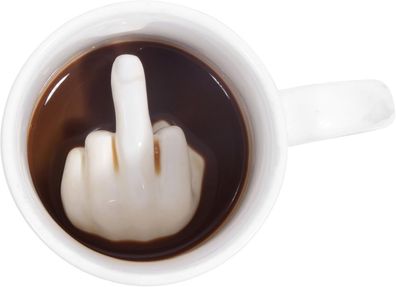 Up Yours Swearing Tasse, lustige Keramik Tasse, unhöfliches Geschenk für Männer