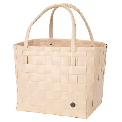 HANDED BY Shopper Paris SAHARA SAND Tasche Korb geflochten Schulter Hand Damen