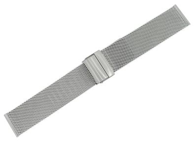 Herzog Milanaise Medium > Uhrenarmband 22mm > Edelstahl silberfarben