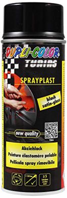 DUPLI-COLOR Abziehlack "Sprayplast" Flex schwarz glänzend, 400 ml Spraydose