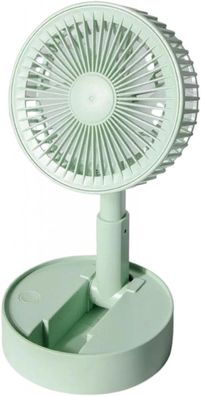 Wiederaufladbarer Mini-Ventilator, tragbar, USB, 3 Geschwindigkeiten, faltbar für Bür