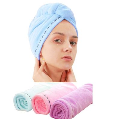 5er-Set Mikrofaser Haar-Handtuch, absorbierender Twist-Turban für schnelles Trocknen