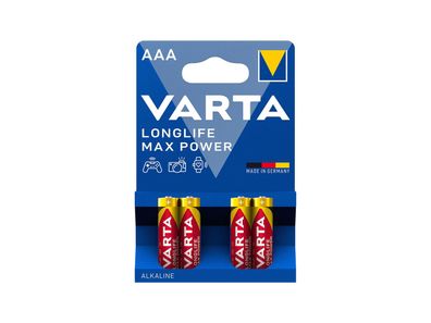 VARTA Batterie "Longlife Max Power" SB-verpackt, A Micro (LR03, A