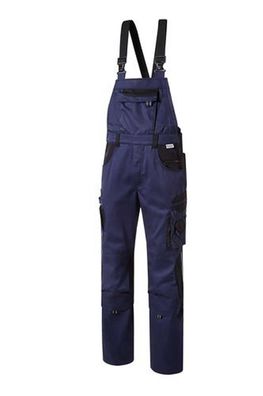 Pionier Latzhose "Tools" 65% Polyester, 35% Baumwo marine/schwarz