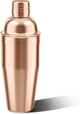Stainless Steel Sturdy Durable Cocktail Cup Shaker Bar Home Kitchen Tool(Titanium Gol