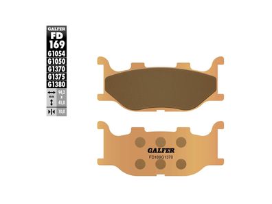 GALFER Bremsbelag "FD169" Satz G1370, Sintermetall Straße