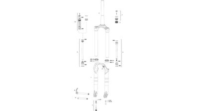 Rockshox Federgabel Reba 26 A1-A2 2020-2021 DebonAir, schw