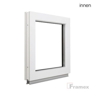 Festverglasung Fenster - Fest Kunststofffenster 3 fach - Breite:100-120 cm - Premium