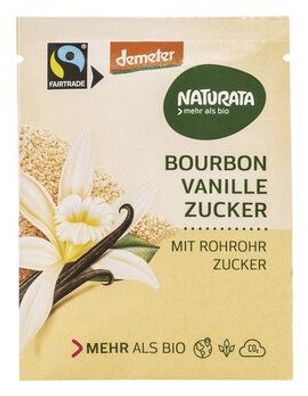 Naturata 6x Bourbon Vanillezucker, 8 % Vanille 8g