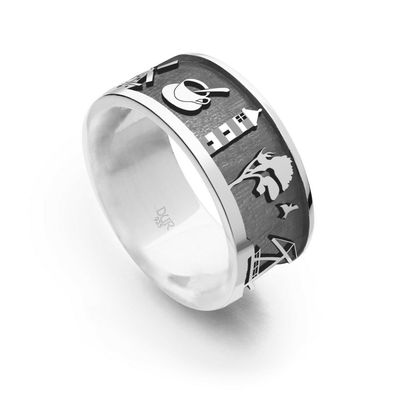 DUR Schmuck Unisex Ring Ostfriesland Premium, Silber 925/ - (R5349)