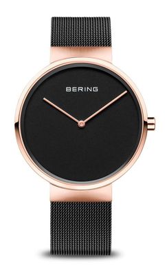 Bering Armbanduhr Klassik Rosegold schwarz 14539-166