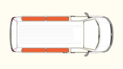 Premium-Thermomatten Blackline für den Wohnraum VW Caddy Maxi