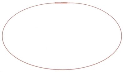 Boccia Titan Halsreif Rosegold plattiert 0802-03