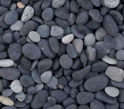 Rundkies Beach Pebbles black 5-8 mm 10 kg