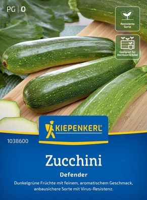 Zucchini Defender, F1, anbausichere Sorte mit Virus-Resistenzen - für