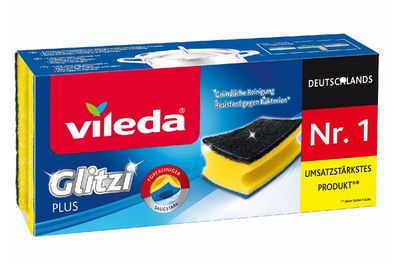 VILEDA Schwamm Glitzi Plus 3er Pack