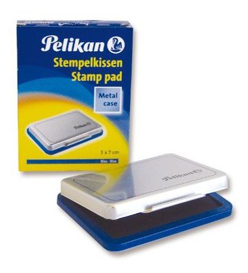 Pelikan Stempelkissen 331165 Gr.3 5x7cm Metallic-Gehäuse blau