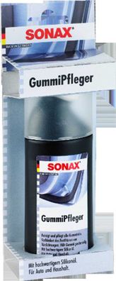 SONAX Gummipflegemittel "GummiPfleger" R 100 ml PE-Flasche mit Schwammapplikator,