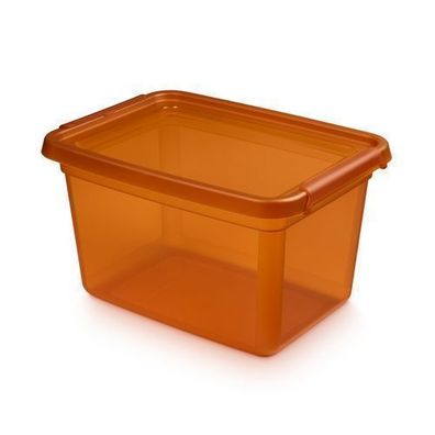 Aufbewahrungsbehälter mit Deckel Base Store Amber 15 l orange Orplast