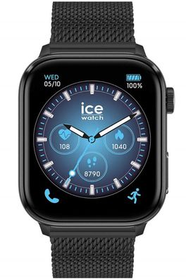 Ice-Watch Smartwatch ICE Smart 3.0 Schwarz mit Milanaiseband 024300