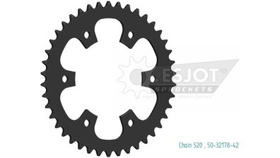 ESJOT Kettenrad "32178" 520, Stahl 42 Zähne