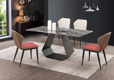 Moderner Esstisch Tisch Marmor Tische 180X90 Esszimmer Luxus Möbel Design Neu