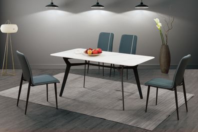 Luxus Esstisch Moderner Tisch Italienische Möbel Esszimmer Tische Marmor Optik