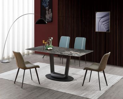 Luxus Tisch Esstisch Tische Design Edelstahl Möbel Esszimmer 180X90 Esstische
