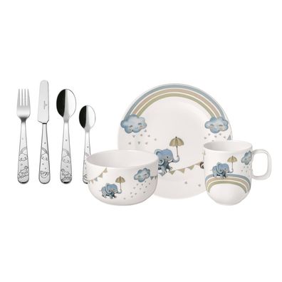 Villeroy & Boch Walk like an Elephant Kindergeschirr Set 7tlg. Premium Porcelain