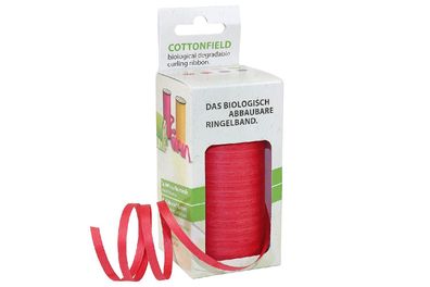 Pattberg Ringelband Cottonfield 5mmx100m rot