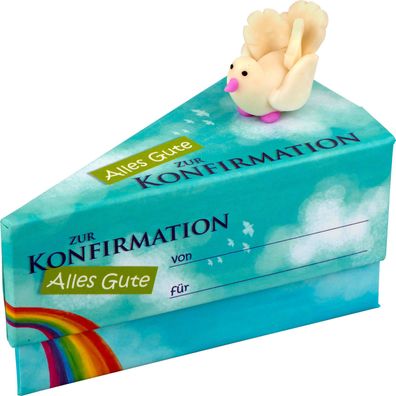 HERGO Geschenkschachtel Tortenstück "Konfirmation"