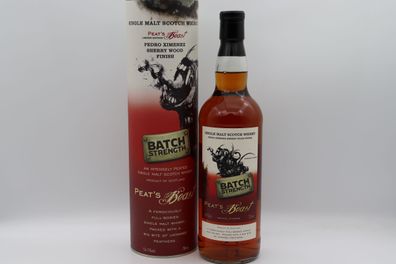 Peat's Beast Intensely Peated Malt 0,7 ltr. Pedro Ximenez Sherry Wood Finish Cask