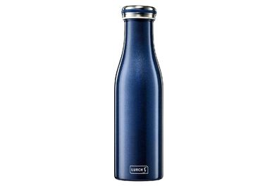 LURCH Thermo-Isolierflasche Edelstahl 0,5l blau-metallic