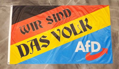 Fahne Flagge AfD - Wir sind das Volk - 90 x 150 cm