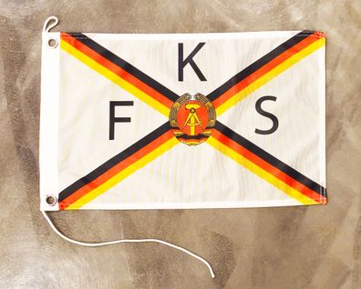 Fahne Flagge Fischkombinat Sassnitz - 1952 bis 1990 VEB FKS - 30 x 45 cm