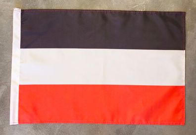 Flagge Deutschland - Deutsches Reich - Kaiserreich - Stockfahne - 30 x 45 cm