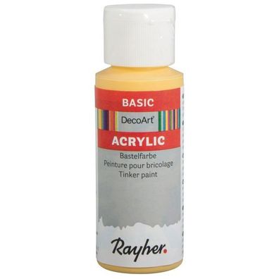 Acrylic-Bastelfarbe, Flasche 59 ml, goldgelb