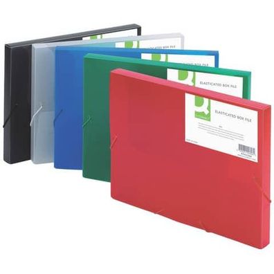 Heftbox A4 transluz. blau