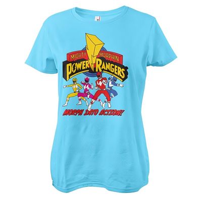 Power Rangers Damen Morph Into Action Girly Tee