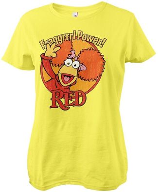 Fraggle Rock Damen Red Fragggrrrl Power Girly Tee