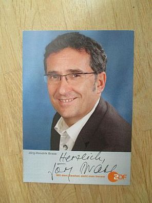 ZDF Fernsehmoderator Jörg-Hendrik Brase - handsigniertes Autogramm!!!