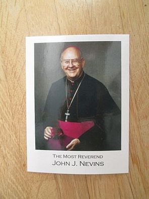 Verstorbener Bischof von Venice John Joseph Nevins - Autogrammkarte!!!