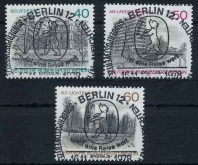 BERLIN 1978 Nr 578-580 ESST zentrisch gestempelt X827C4E