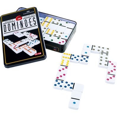 small foot 3493 Domino, Spieleklassiker in 6 Farben