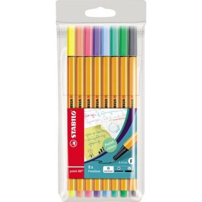 Stabilo-Point 88 Pastell 8er Etui 88801