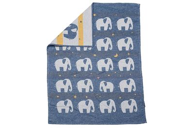 Fussenegger Babydecke Lima Elefant 65x90cm blau